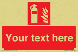 Custom Fire extinguisher Sign